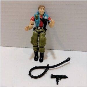 Vintage 1986 GI Joe Law and Order V1 with Leash and Uzi Accessories by Hasbro